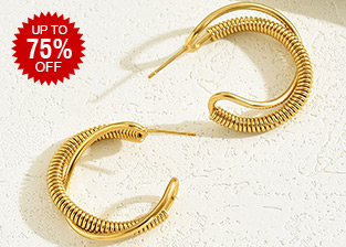 Stainless Steel Earrings Up To 75% OFF