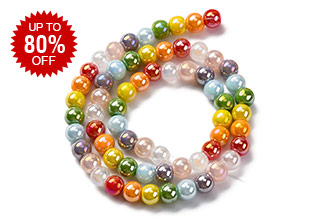 Electroplate Glass Beads Up To 80% OFF